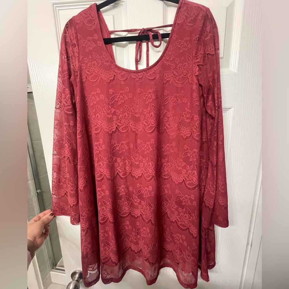 Lace holiday dress